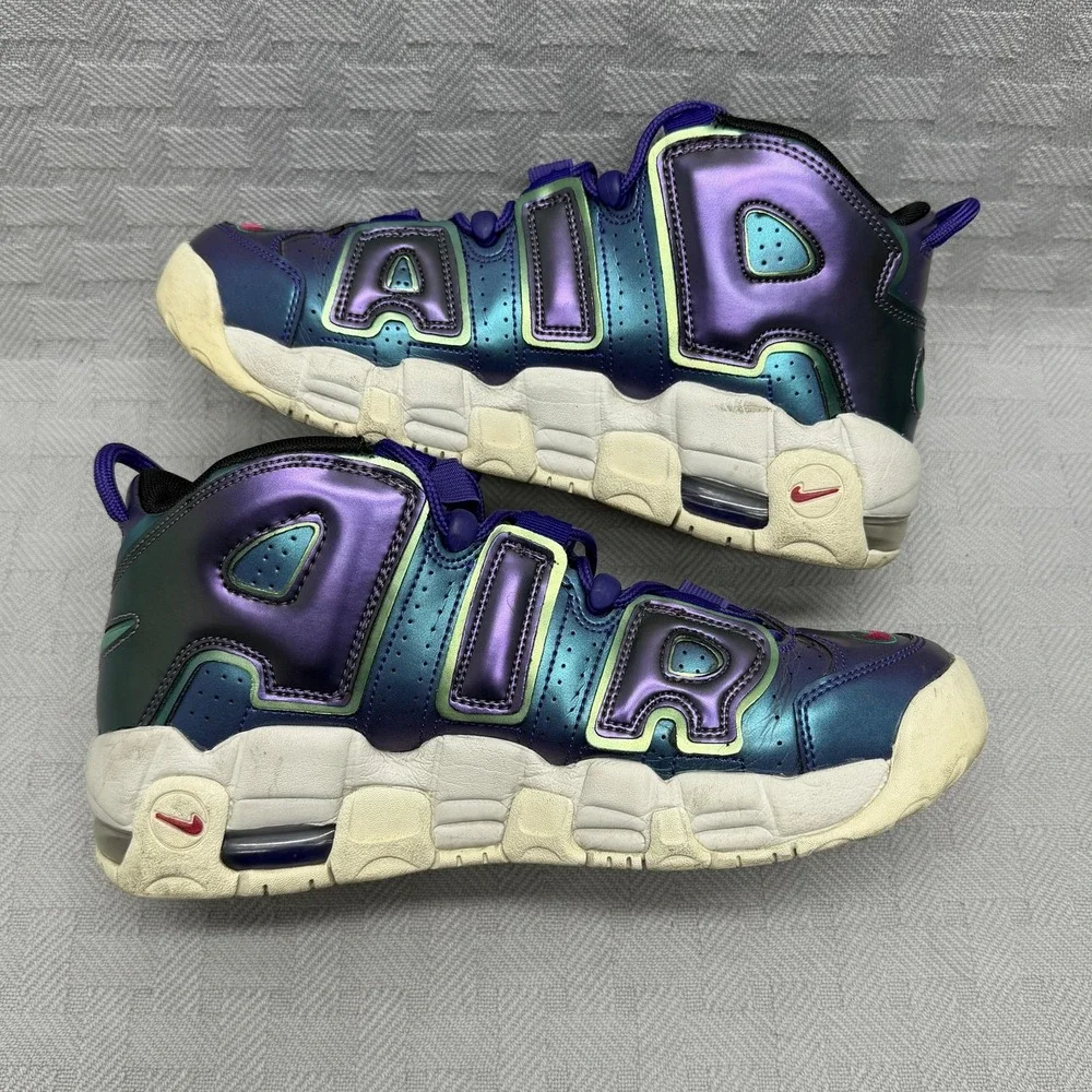 Nike Air More Uptempo GS Iridescent Purple Kids‎ 7y 922845-500